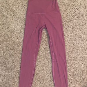 Lululemon Women's Yoga Align High-Rise Pants 28" - Pink size 6